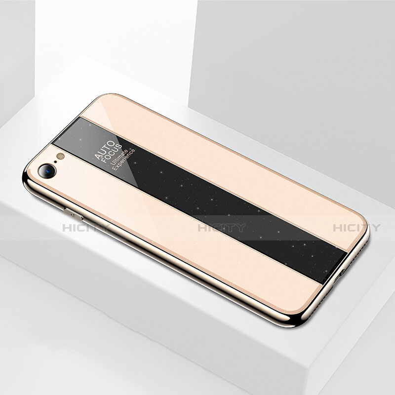 Apple iPhone 6用ハイブリットバンパーケース プラスチック 鏡面 カバー M01 アップル ゴールド
