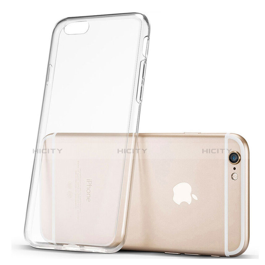 Apple iPhone 6用極薄ソフトケース シリコンケース 耐衝撃 全面保護 クリア透明 アップル クリア