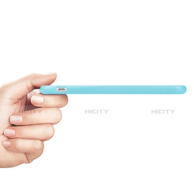 Apple iPhone 6用シリコンケース ソフトタッチラバー アップル ブルー