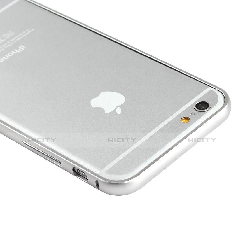 Apple iPhone 6用ケース 高級感 手触り良い アルミメタル 製の金属製 バンパー アップル シルバー