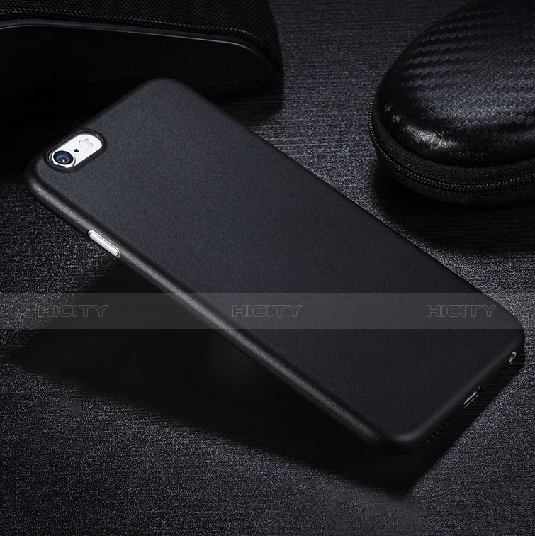 Apple iPhone 6用極薄ケース プラスチック 質感もマット アップル ブラック