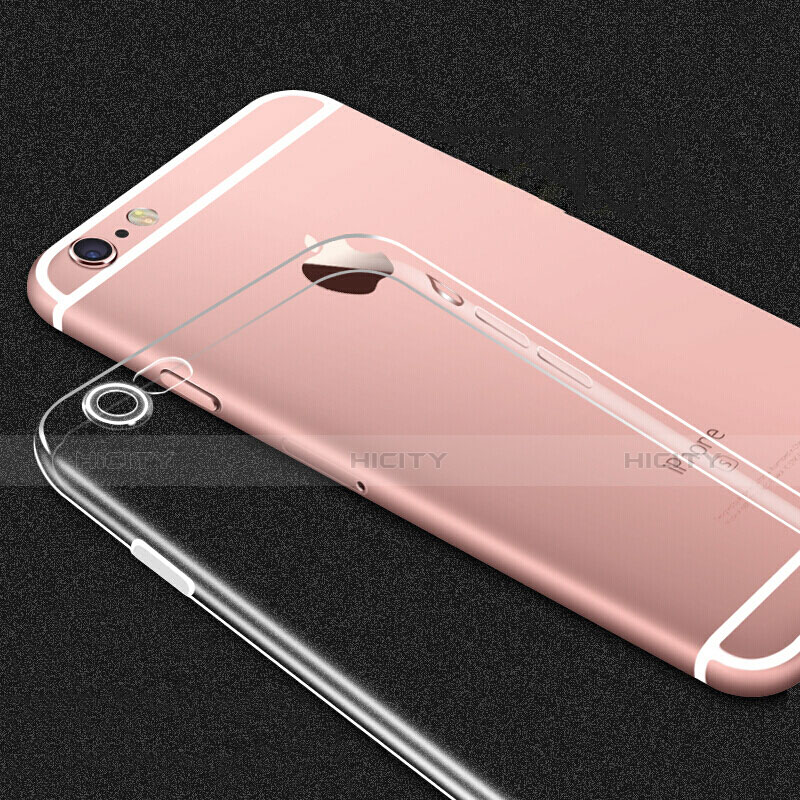 Apple iPhone 6用極薄ソフトケース シリコンケース 耐衝撃 全面保護 クリア透明 T02 アップル クリア