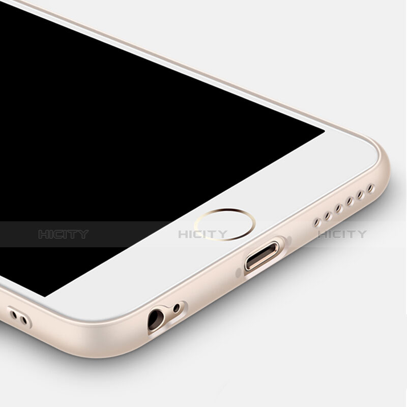 Apple iPhone 6用極薄ソフトケース シリコンケース 耐衝撃 全面保護 クリア透明 アンド指輪 アップル クリア