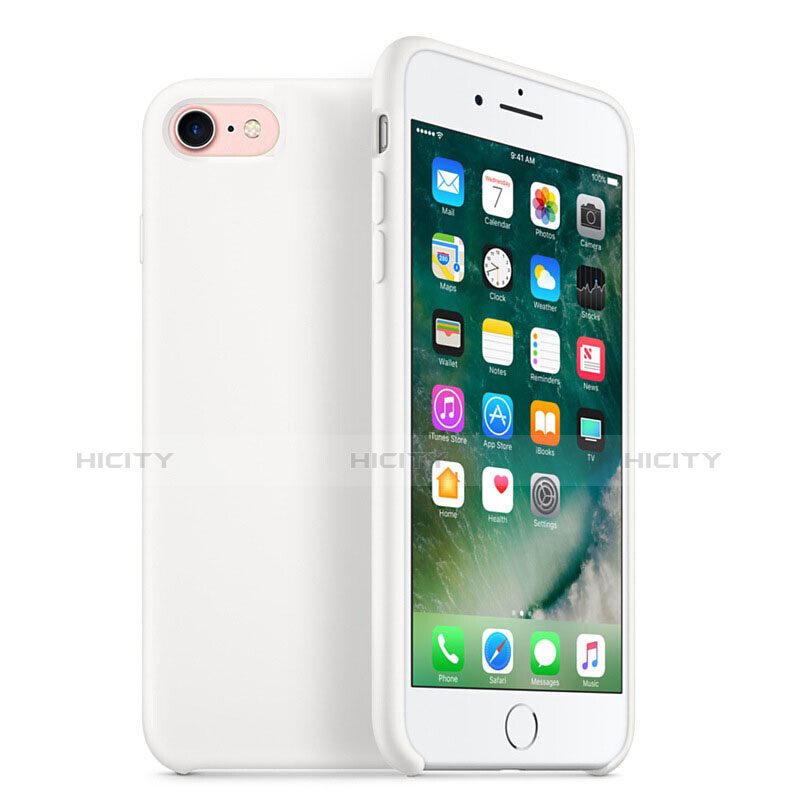 Apple iPhone 6用極薄ソフトケース シリコンケース 耐衝撃 全面保護 H07 アップル ホワイト