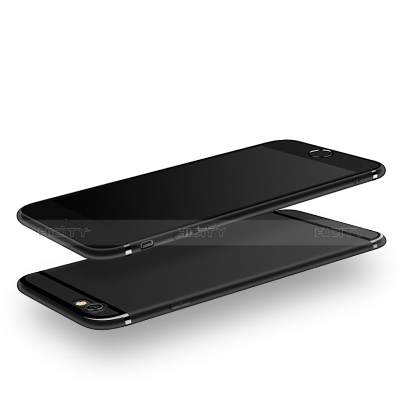 Apple iPhone 6用極薄ソフトケース シリコンケース 耐衝撃 全面保護 G02 アップル ブラック