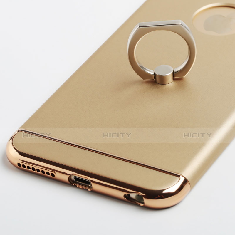Apple iPhone 6用ケース 高級感 手触り良い アルミメタル 製の金属製 アンド指輪 アップル ゴールド