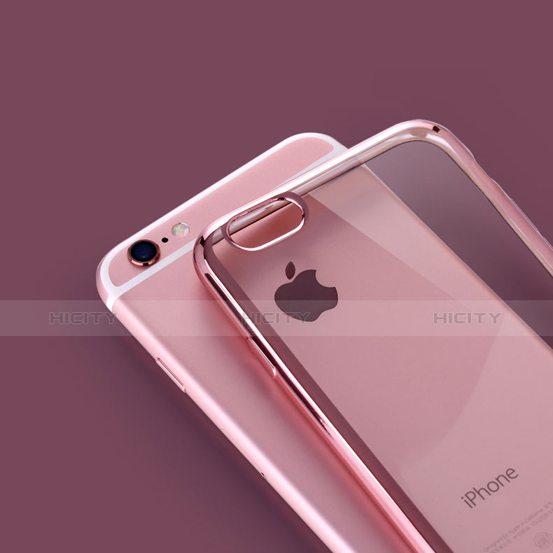 Apple iPhone 6用極薄ソフトケース シリコンケース 耐衝撃 全面保護 クリア透明 H17 アップル 