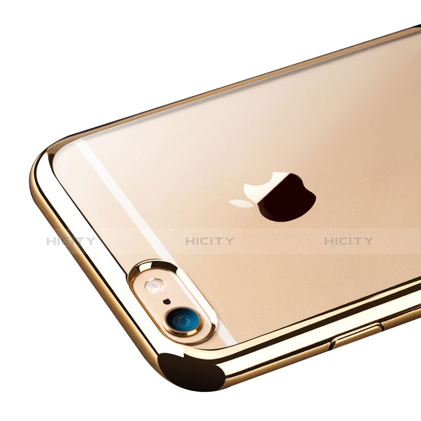 Apple iPhone 6用極薄ソフトケース シリコンケース 耐衝撃 全面保護 クリア透明 T08 アップル 