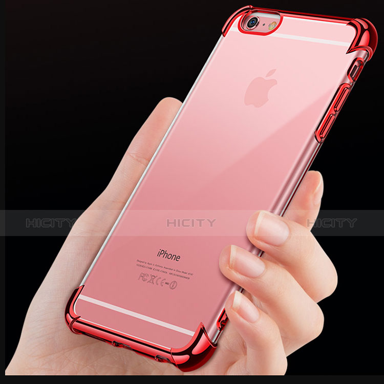 Apple iPhone 6用極薄ソフトケース シリコンケース 耐衝撃 全面保護 クリア透明 HC01 アップル 