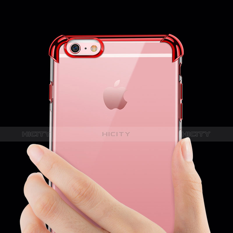 Apple iPhone 6用極薄ソフトケース シリコンケース 耐衝撃 全面保護 クリア透明 HC01 アップル 