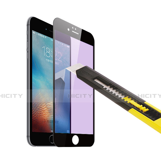 Apple iPhone 6用アンチグレア ブルーライト 強化ガラス 液晶保護フィルム アップル ブラック