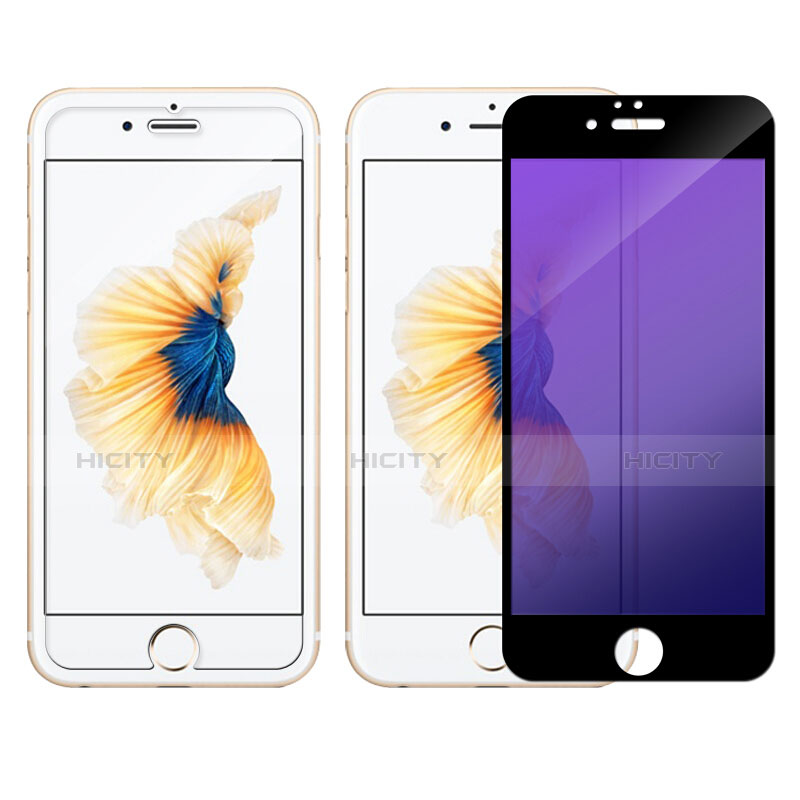 Apple iPhone 6用強化ガラス フル液晶保護フィルム F05 アップル ブラック