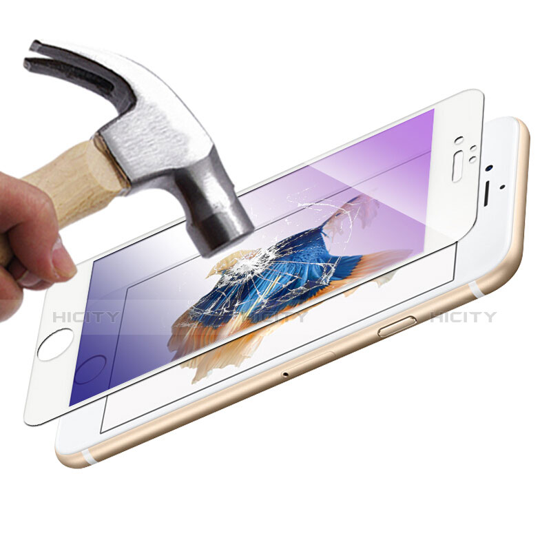 Apple iPhone 6用強化ガラス フル液晶保護フィルム F05 アップル ホワイト