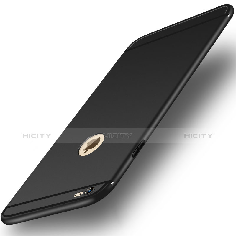 Apple iPhone 6 Plus用極薄ソフトケース シリコンケース 耐衝撃 全面保護 U04 アップル ブラック