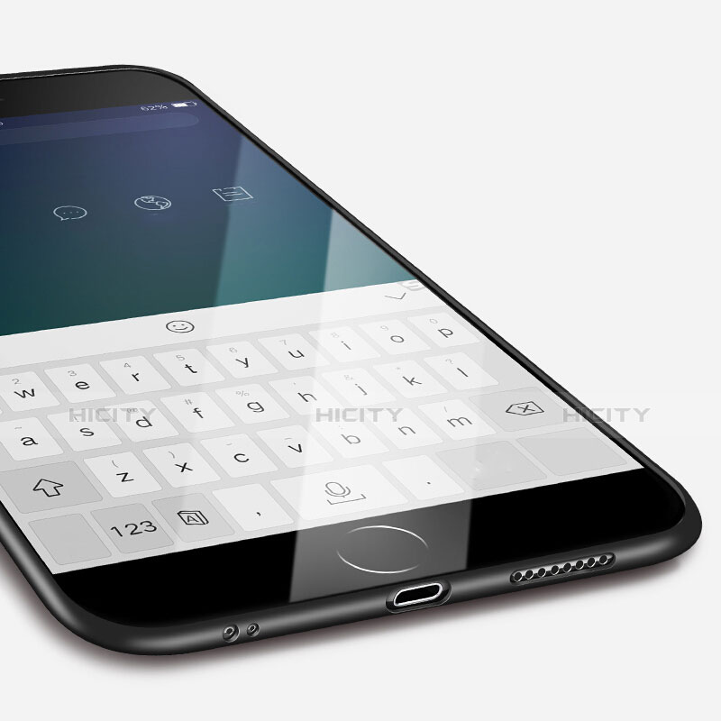 Apple iPhone 6 Plus用極薄ソフトケース シリコンケース 耐衝撃 全面保護 U05 アップル ブラック