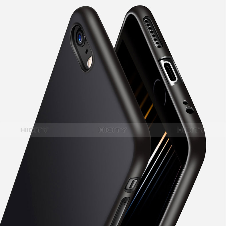 Apple iPhone 6 Plus用極薄ソフトケース シリコンケース 耐衝撃 全面保護 H06 アップル ブラック