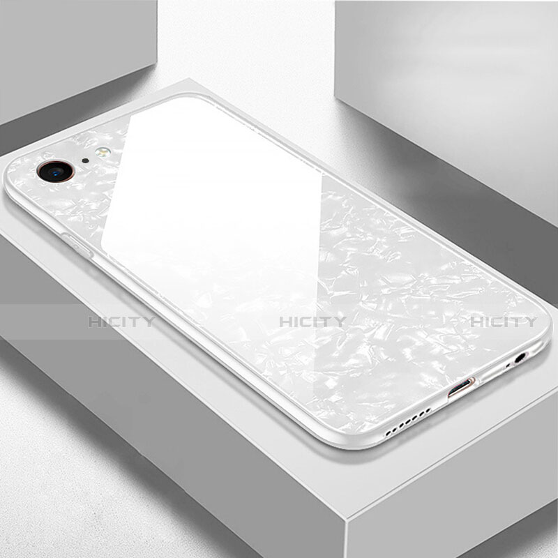Apple iPhone 6 Plus用ハイブリットバンパーケース プラスチック 鏡面 カバー P01 アップル ホワイト