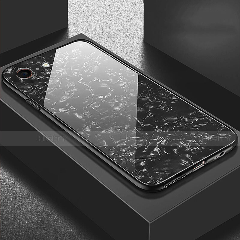 Apple iPhone 6 Plus用ハイブリットバンパーケース プラスチック 鏡面 カバー P01 アップル ブラック
