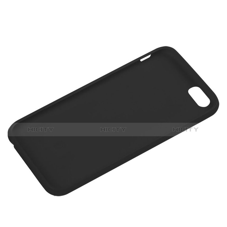 Apple iPhone 6 Plus用シリコンケース ソフトタッチラバー アップル ブラック