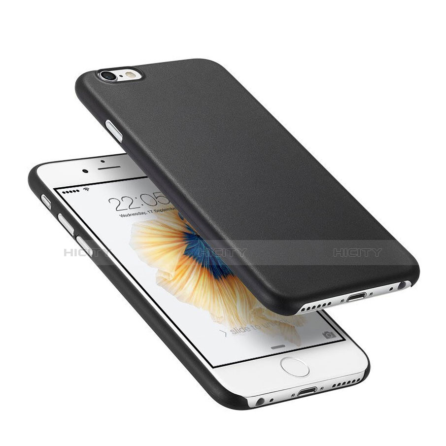 Apple iPhone 6 Plus用極薄ハードケース プラスチック 質感もマット G02 アップル ブラック