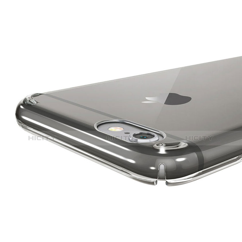 Apple iPhone 6 Plus用ハードケース クリスタル クリア透明 アップル グレー