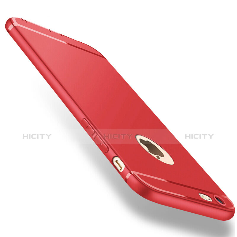 Apple iPhone 6 Plus用極薄ソフトケース シリコンケース 耐衝撃 全面保護 アップル レッド