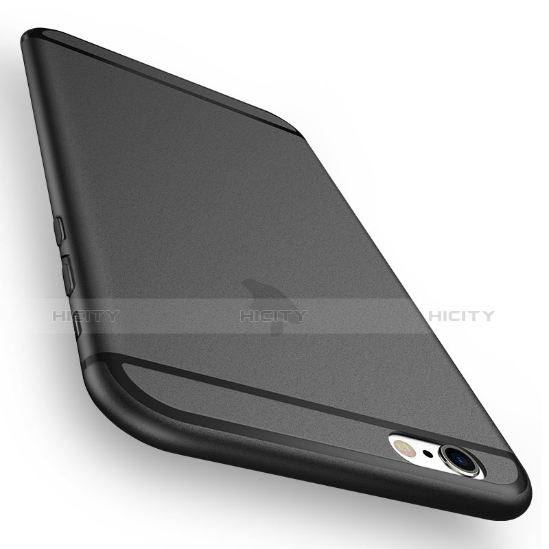 Apple iPhone 6 Plus用極薄ケース クリア プラスチック U02 アップル ブラック