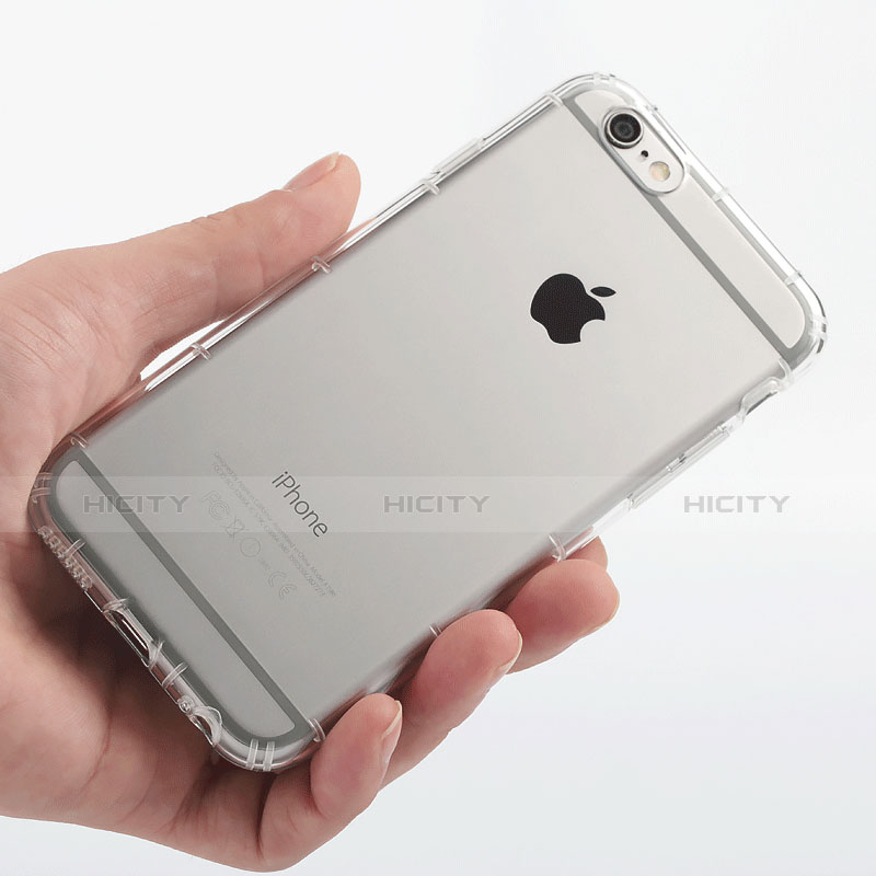 Apple iPhone 6 Plus用極薄ソフトケース シリコンケース 耐衝撃 全面保護 クリア透明 T06 アップル クリア