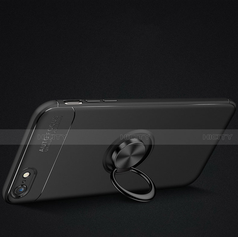 Apple iPhone 6 Plus用極薄ソフトケース シリコンケース 耐衝撃 全面保護 アンド指輪 マグネット式 バンパー アップル 
