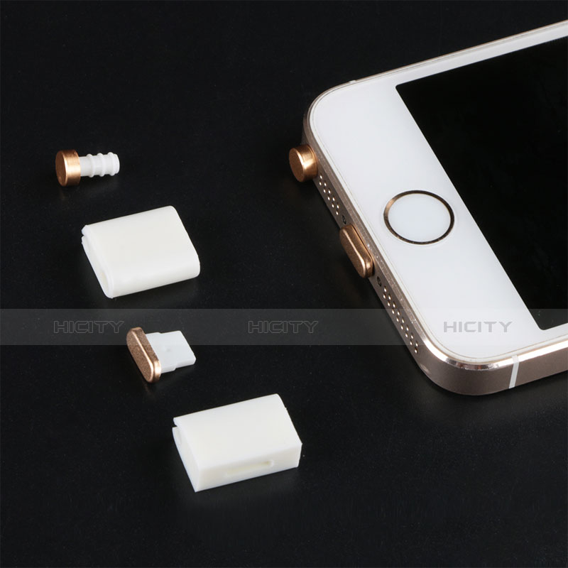 Apple iPhone 6 Plus用アンチ ダスト プラグ キャップ ストッパー Lightning USB J05 アップル ローズゴールド