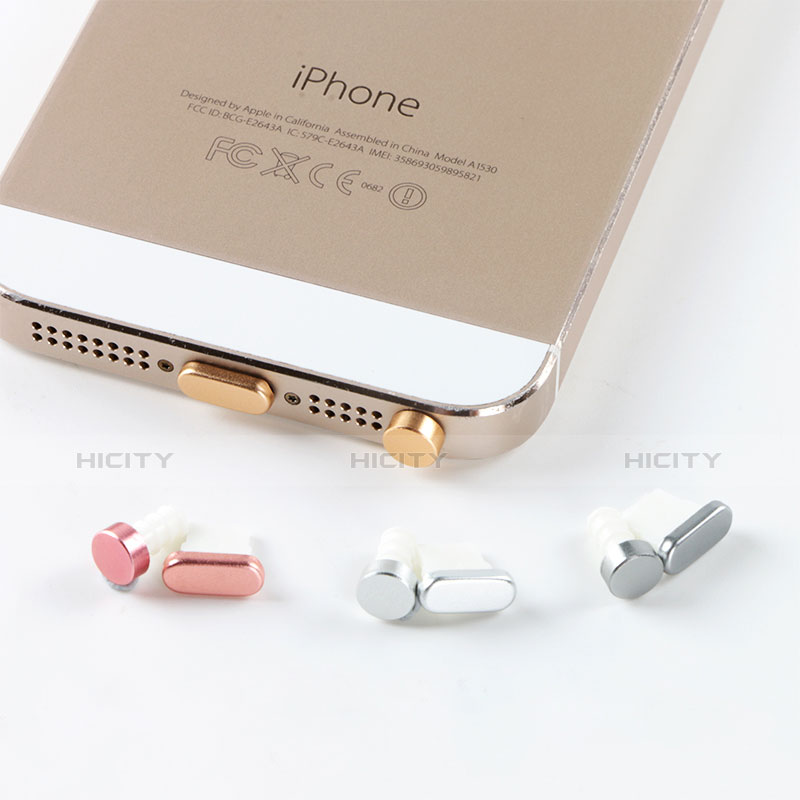 Apple iPhone 6 Plus用アンチ ダスト プラグ キャップ ストッパー Lightning USB J05 アップル ホワイト