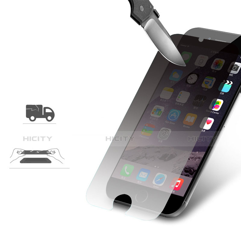 Apple iPhone 6 Plus用反スパイ 強化ガラス 液晶保護フィルム アップル ブラック