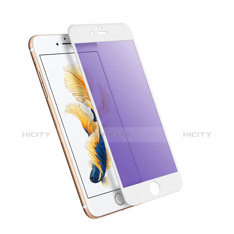 Apple iPhone 6 Plus用アンチグレア ブルーライト 強化ガラス 液晶保護フィルム アップル ホワイト