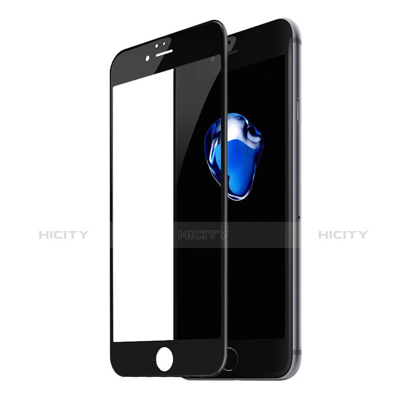 Apple iPhone 6 Plus用強化ガラス フル液晶保護フィルム F01 アップル ブラック