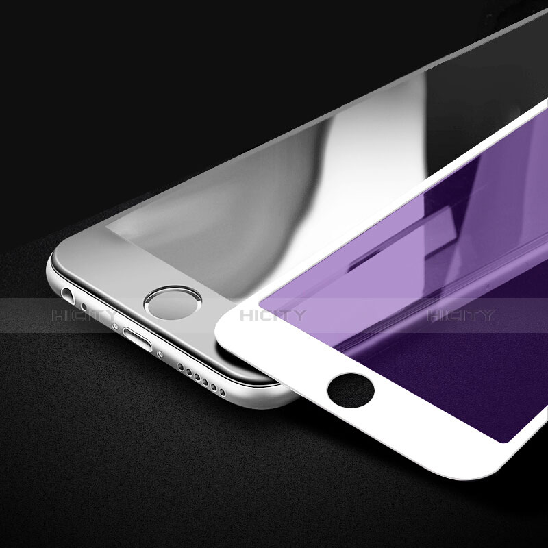 Apple iPhone 6 Plus用強化ガラス フル液晶保護フィルム F02 アップル ホワイト