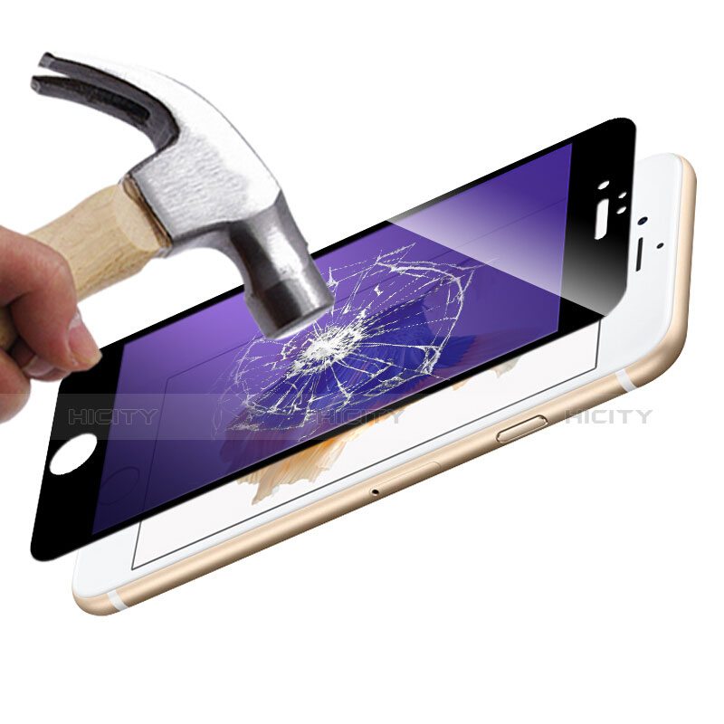 Apple iPhone 6 Plus用強化ガラス フル液晶保護フィルム F05 アップル ブラック