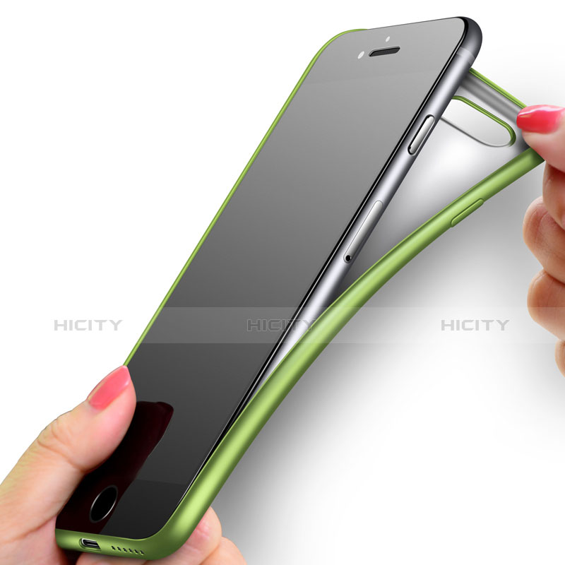 Apple iPhone 6S用極薄ソフトケース シリコンケース 耐衝撃 全面保護 U01 アップル グリーン