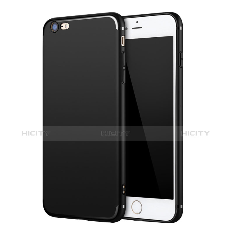 Apple iPhone 6S用極薄ソフトケース シリコンケース 耐衝撃 全面保護 U11 アップル ブラック