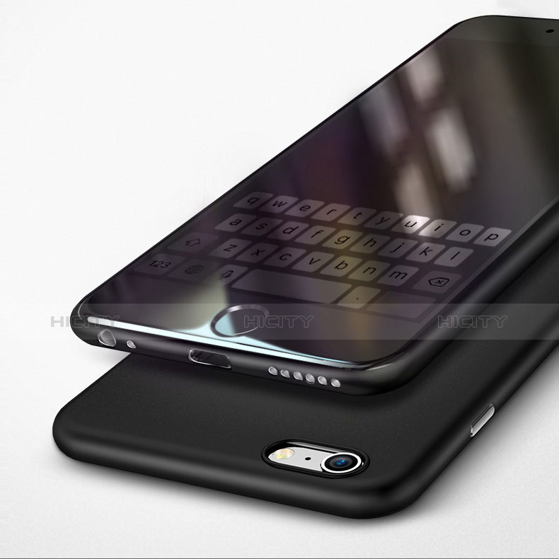 Apple iPhone 6S用極薄ソフトケース シリコンケース 耐衝撃 全面保護 U15 アップル ブラック