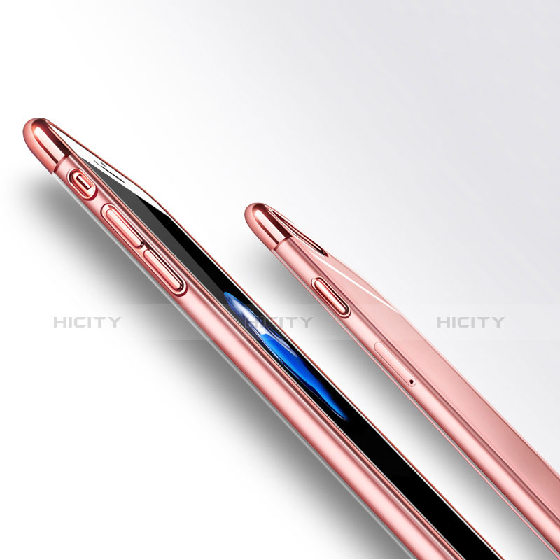 Apple iPhone 6S用極薄ソフトケース シリコンケース 耐衝撃 全面保護 クリア透明 H15 アップル ピンク