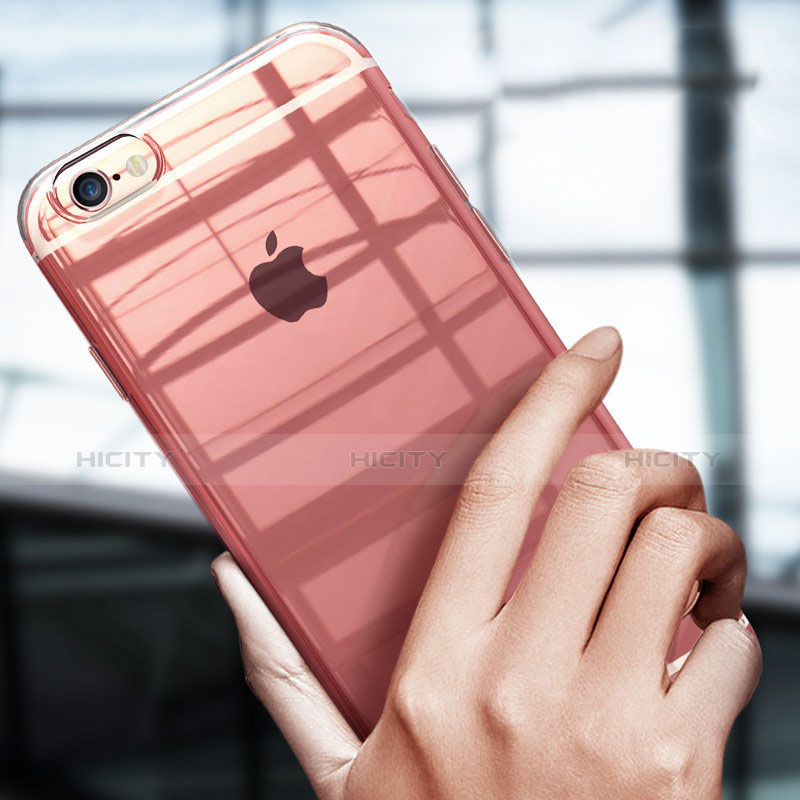 Apple iPhone 6S用極薄ソフトケース シリコンケース 耐衝撃 全面保護 クリア透明 T12 アップル クリア
