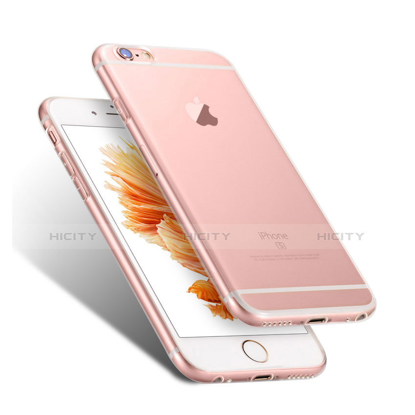 Apple iPhone 6S用極薄ソフトケース シリコンケース 耐衝撃 全面保護 クリア透明 カバー アップル クリア