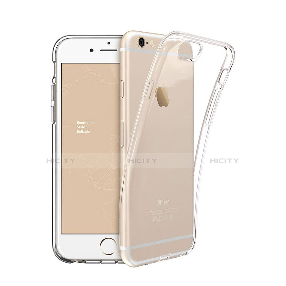 Apple iPhone 6S用極薄ソフトケース シリコンケース 耐衝撃 全面保護 クリア透明 アップル クリア