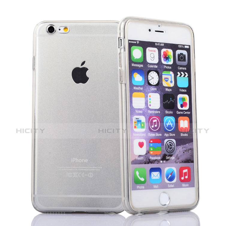 Apple iPhone 6S用ソフトケース フルカバー クリア透明 アップル ホワイト