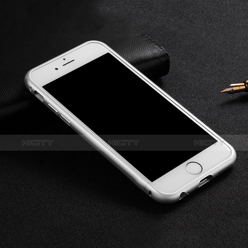 Apple iPhone 6S用ケース 高級感 手触り良い アルミメタル 製の金属製 バンパー アップル シルバー