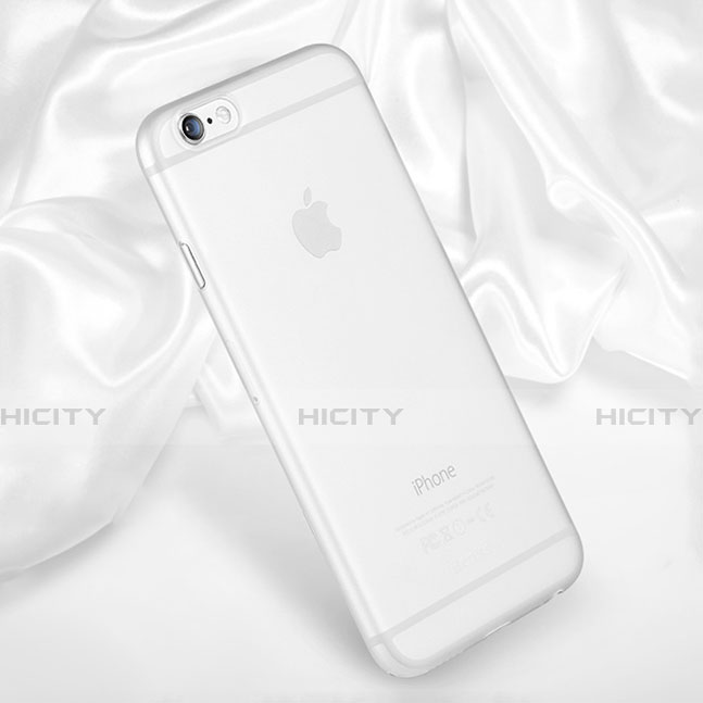 Apple iPhone 6S用極薄ケース クリア透明 質感もマット カバー アップル ホワイト