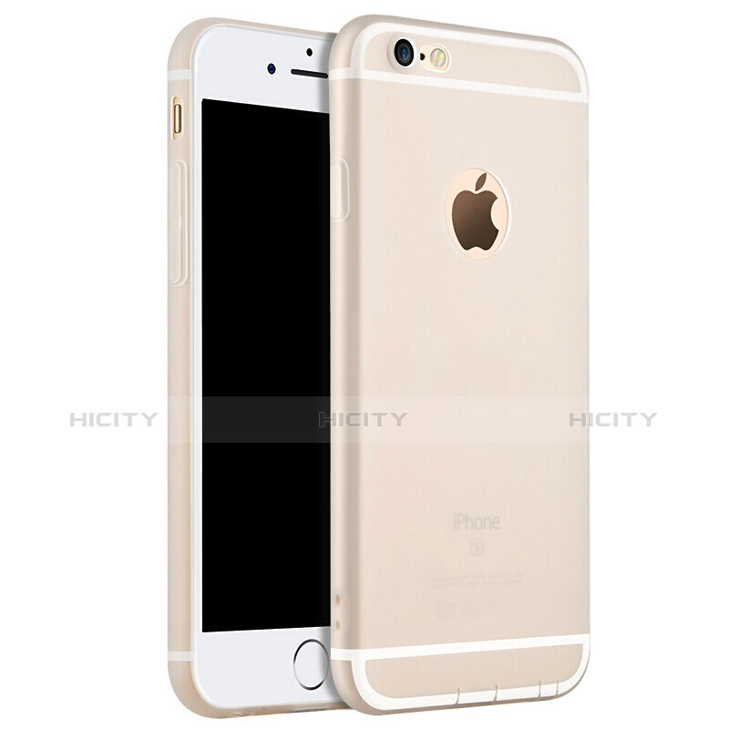 Apple iPhone 6S用極薄ソフトケース シリコンケース 耐衝撃 全面保護 アップル ホワイト