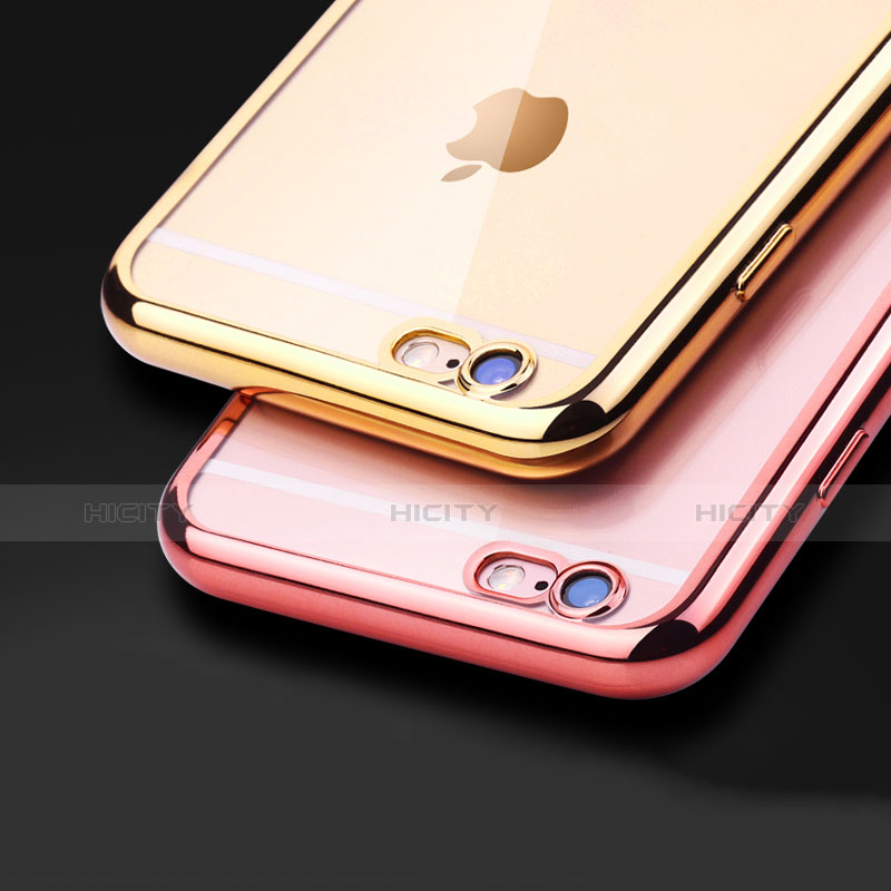 Apple iPhone 6S用極薄ソフトケース シリコンケース 耐衝撃 全面保護 クリア透明 H16 アップル 