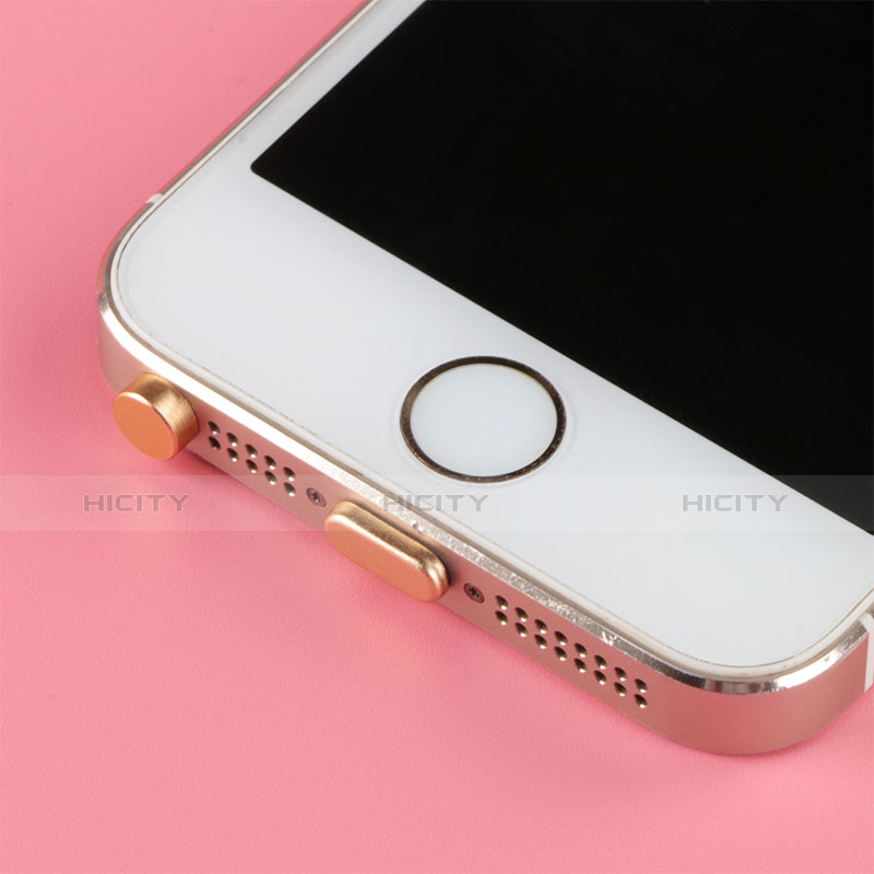 Apple iPhone 6S用アンチ ダスト プラグ キャップ ストッパー Lightning USB J05 アップル ローズゴールド