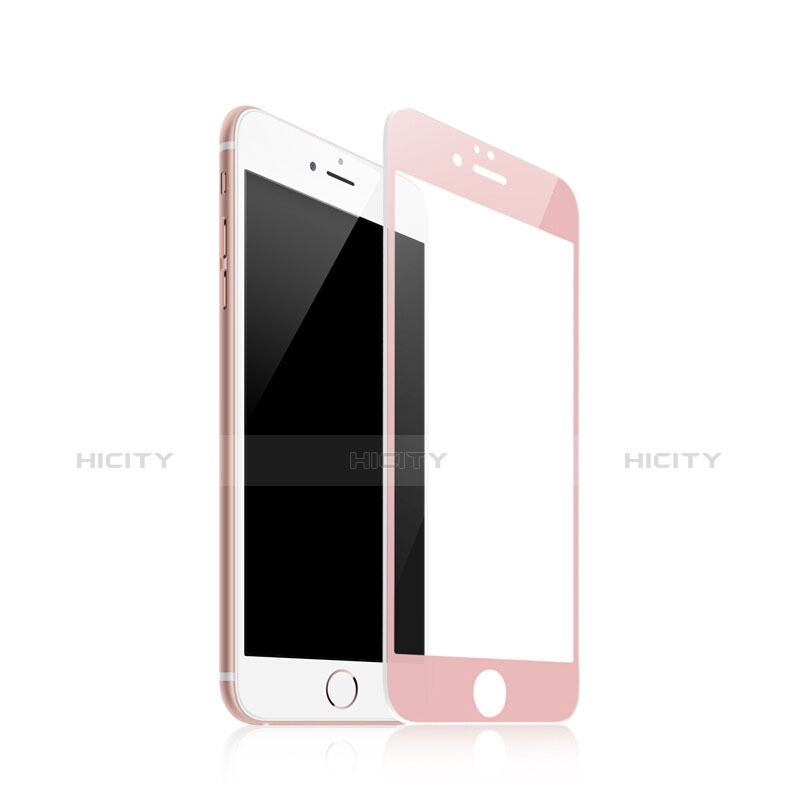 Apple iPhone 6S用強化ガラス フル液晶保護フィルム F03 アップル ピンク